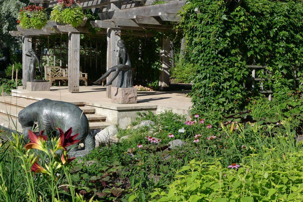 garden with water feature